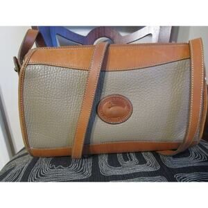 Vintage Dooney & Bourke Leather Awl R19 Crossbody Bag 80s